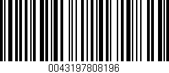 Código de barras (EAN, GTIN, SKU, ISBN): '0043197808196'