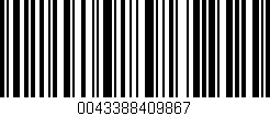 Código de barras (EAN, GTIN, SKU, ISBN): '0043388409867'