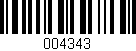 Código de barras (EAN, GTIN, SKU, ISBN): '004343'