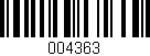 Código de barras (EAN, GTIN, SKU, ISBN): '004363'