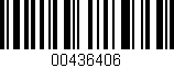 Código de barras (EAN, GTIN, SKU, ISBN): '00436406'