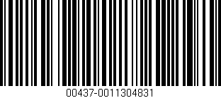 Código de barras (EAN, GTIN, SKU, ISBN): '00437-0011304831'