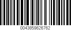 Código de barras (EAN, GTIN, SKU, ISBN): '0043859626762'