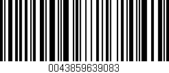 Código de barras (EAN, GTIN, SKU, ISBN): '0043859639083'