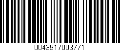 Código de barras (EAN, GTIN, SKU, ISBN): '0043917003771'