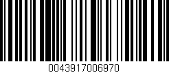 Código de barras (EAN, GTIN, SKU, ISBN): '0043917006970'