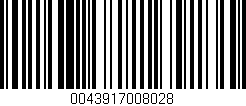 Código de barras (EAN, GTIN, SKU, ISBN): '0043917008028'