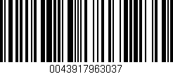 Código de barras (EAN, GTIN, SKU, ISBN): '0043917963037'