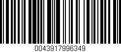 Código de barras (EAN, GTIN, SKU, ISBN): '0043917996349'