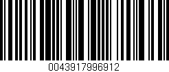 Código de barras (EAN, GTIN, SKU, ISBN): '0043917996912'