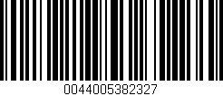 Código de barras (EAN, GTIN, SKU, ISBN): '0044005382327'