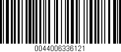 Código de barras (EAN, GTIN, SKU, ISBN): '0044006336121'