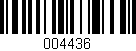 Código de barras (EAN, GTIN, SKU, ISBN): '004436'