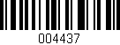 Código de barras (EAN, GTIN, SKU, ISBN): '004437'