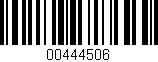Código de barras (EAN, GTIN, SKU, ISBN): '00444506'