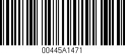 Código de barras (EAN, GTIN, SKU, ISBN): '00445A1471'