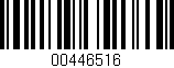 Código de barras (EAN, GTIN, SKU, ISBN): '00446516'