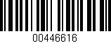 Código de barras (EAN, GTIN, SKU, ISBN): '00446616'