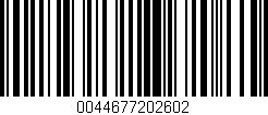 Código de barras (EAN, GTIN, SKU, ISBN): '0044677202602'