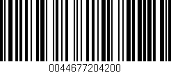 Código de barras (EAN, GTIN, SKU, ISBN): '0044677204200'