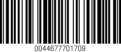 Código de barras (EAN, GTIN, SKU, ISBN): '0044677701709'
