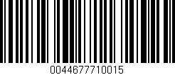 Código de barras (EAN, GTIN, SKU, ISBN): '0044677710015'