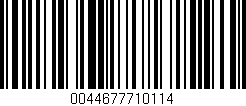Código de barras (EAN, GTIN, SKU, ISBN): '0044677710114'