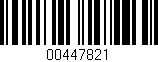 Código de barras (EAN, GTIN, SKU, ISBN): '00447821'