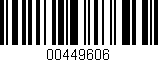Código de barras (EAN, GTIN, SKU, ISBN): '00449606'