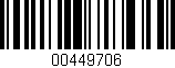 Código de barras (EAN, GTIN, SKU, ISBN): '00449706'