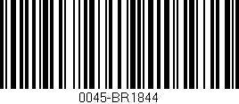 Código de barras (EAN, GTIN, SKU, ISBN): '0045-BR1844'