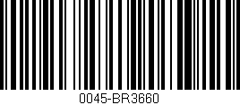 Código de barras (EAN, GTIN, SKU, ISBN): '0045-BR3660'