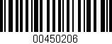 Código de barras (EAN, GTIN, SKU, ISBN): '00450206'