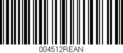 Código de barras (EAN, GTIN, SKU, ISBN): '004512REAN'