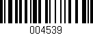 Código de barras (EAN, GTIN, SKU, ISBN): '004539'