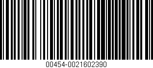 Código de barras (EAN, GTIN, SKU, ISBN): '00454-0021602390'