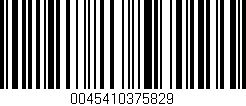 Código de barras (EAN, GTIN, SKU, ISBN): '0045410375829'