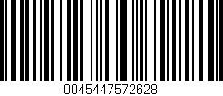 Código de barras (EAN, GTIN, SKU, ISBN): '0045447572628'