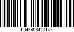 Código de barras (EAN, GTIN, SKU, ISBN): '0045496420147'