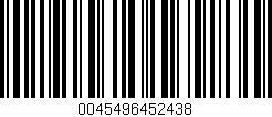 Código de barras (EAN, GTIN, SKU, ISBN): '0045496452438'