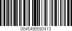Código de barras (EAN, GTIN, SKU, ISBN): '0045496590413'