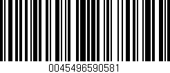 Código de barras (EAN, GTIN, SKU, ISBN): '0045496590581'