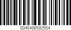 Código de barras (EAN, GTIN, SKU, ISBN): '0045496592554'