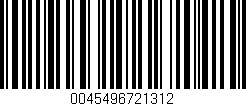 Código de barras (EAN, GTIN, SKU, ISBN): '0045496721312'