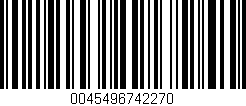 Código de barras (EAN, GTIN, SKU, ISBN): '0045496742270'