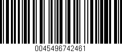 Código de barras (EAN, GTIN, SKU, ISBN): '0045496742461'