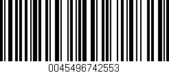Código de barras (EAN, GTIN, SKU, ISBN): '0045496742553'