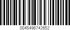 Código de barras (EAN, GTIN, SKU, ISBN): '0045496742652'