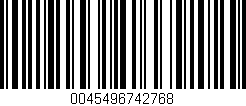 Código de barras (EAN, GTIN, SKU, ISBN): '0045496742768'