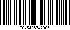 Código de barras (EAN, GTIN, SKU, ISBN): '0045496742805'